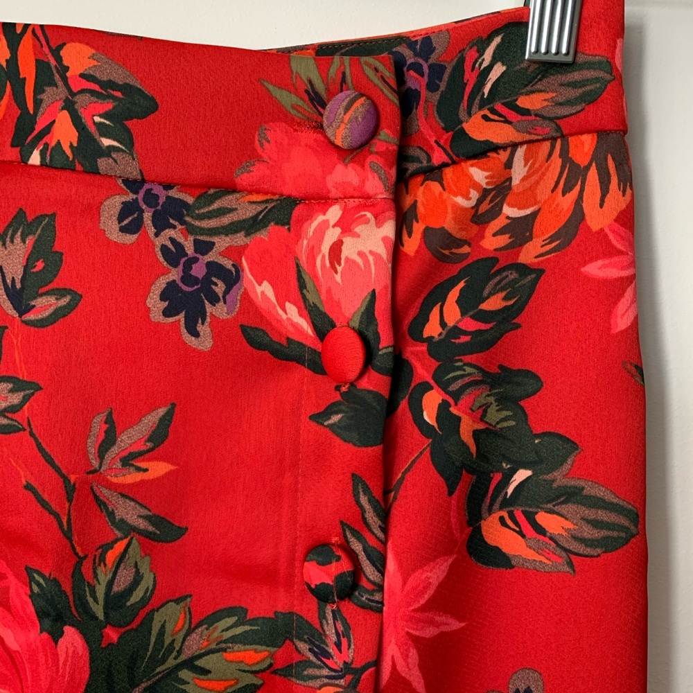 ZARA Floral Silk Skirt - Picture 6 of 7